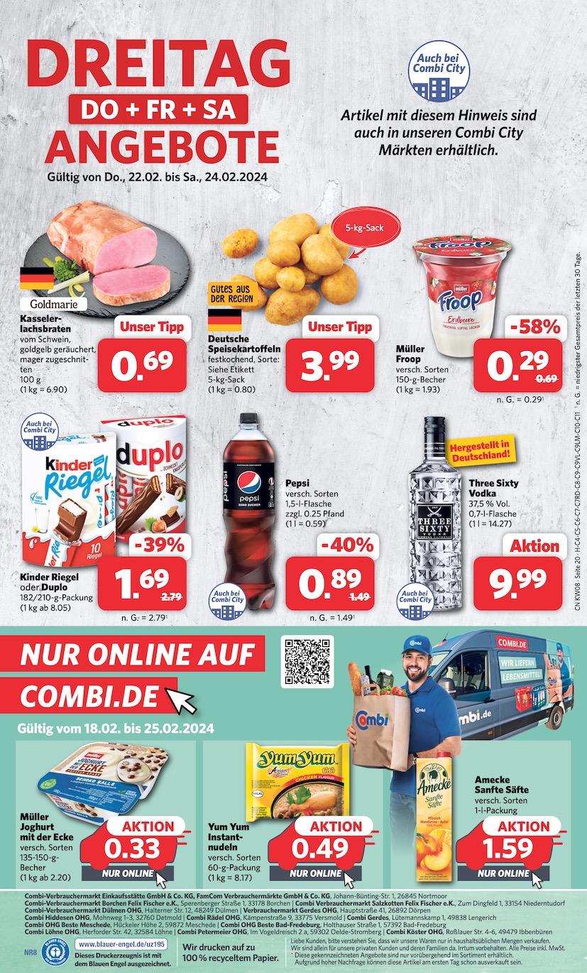 Combi Aktueller Prospekt ab Montag Seite 20