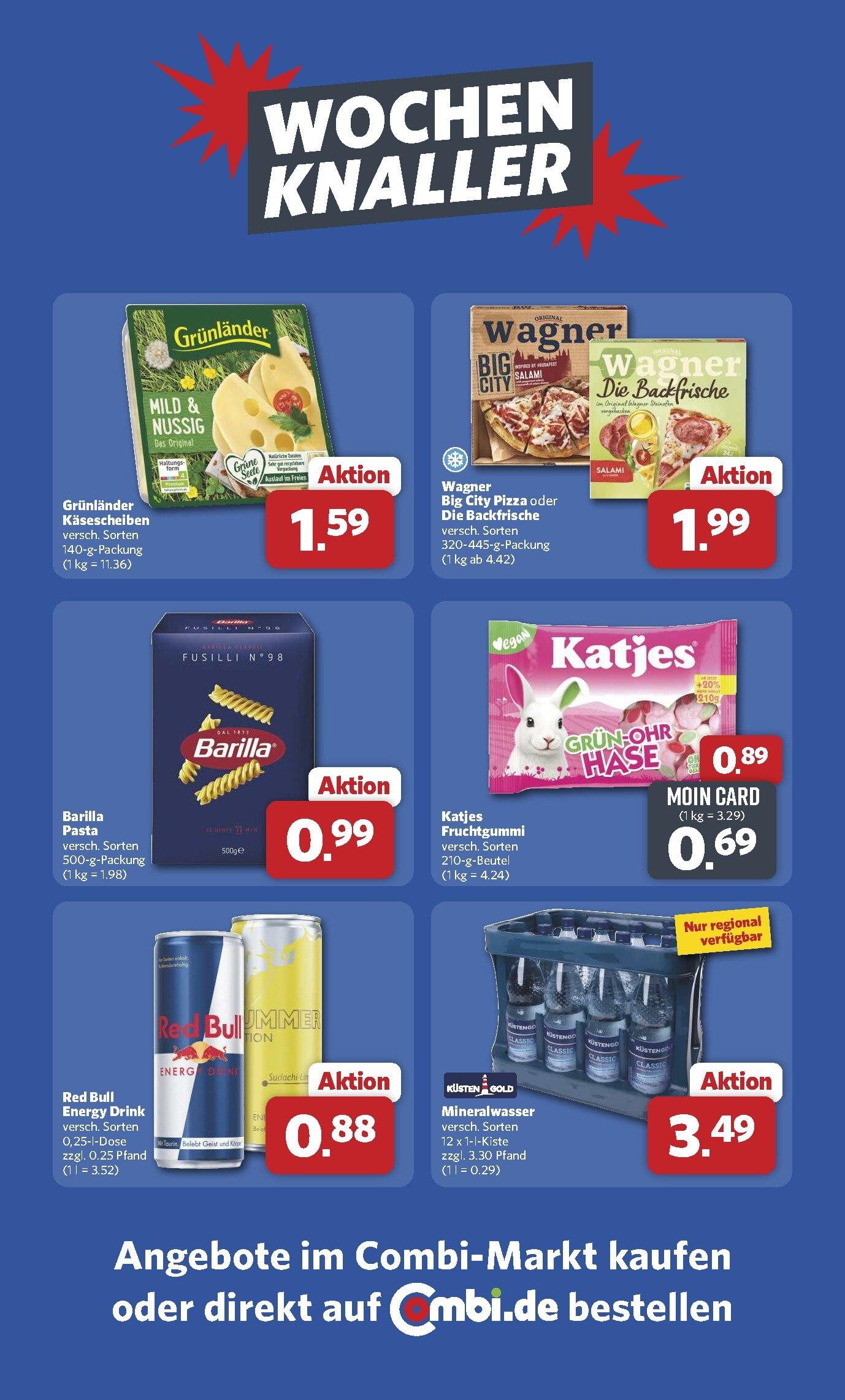 Combi Aktueller Prospekt ab Sonntag Seite 1