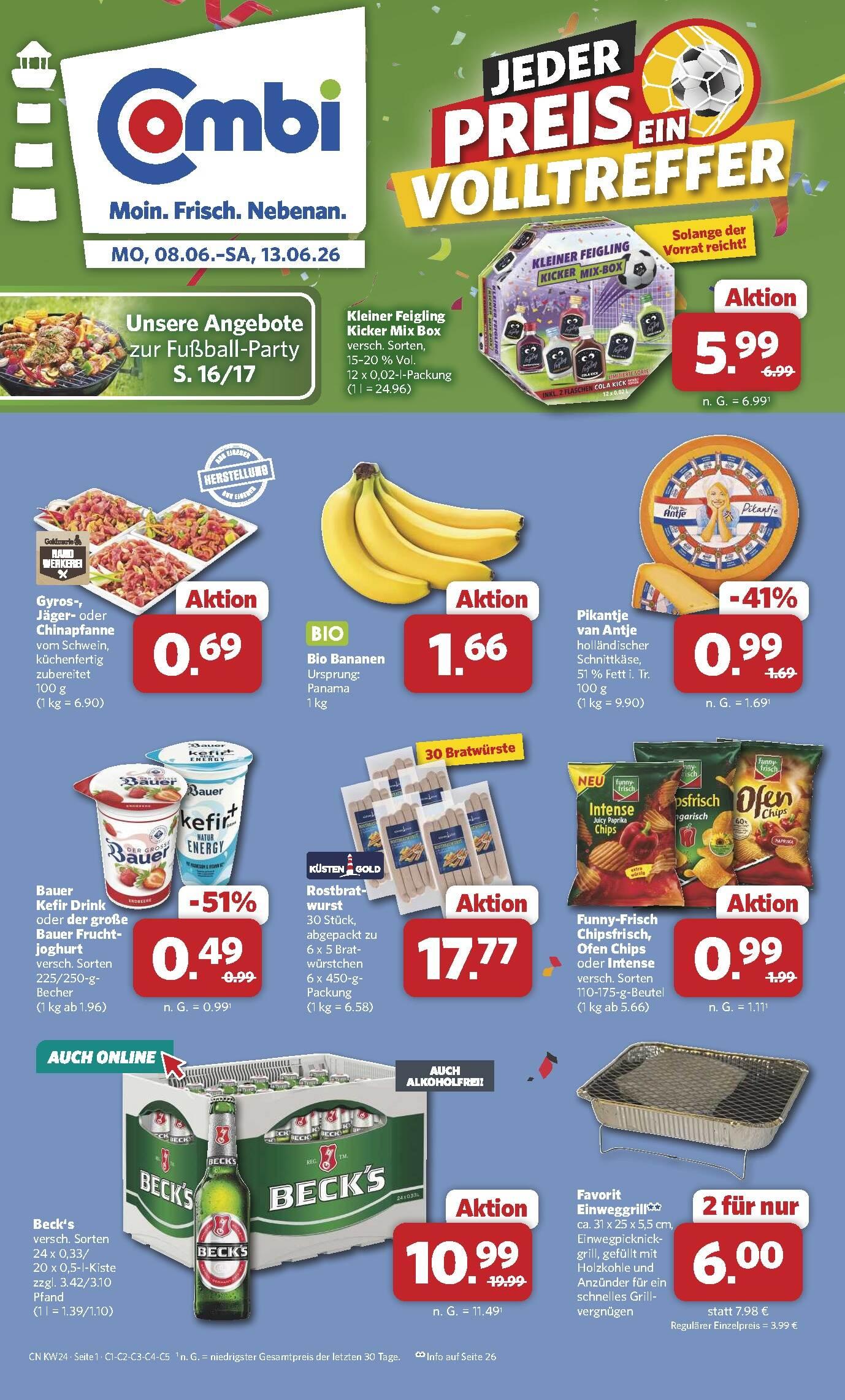 Combi Aktueller Prospekt ab Montag Seite 1