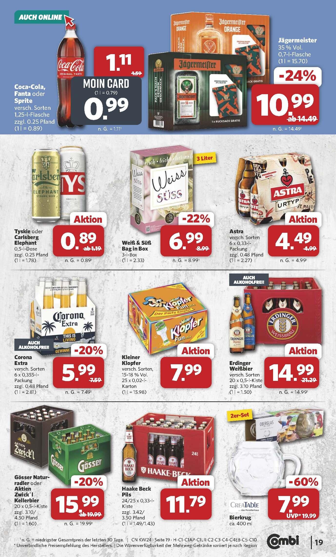 Combi Aktueller Prospekt ab Montag Seite 19