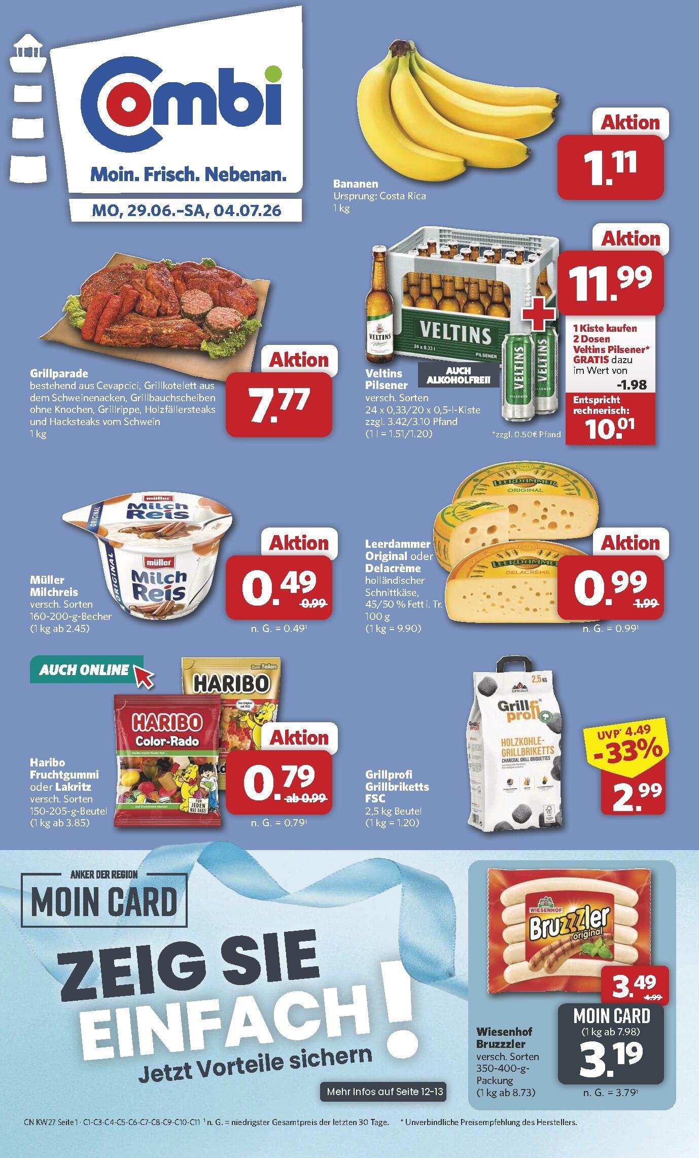 Combi Aktueller Prospekt ab Montag Seite 1