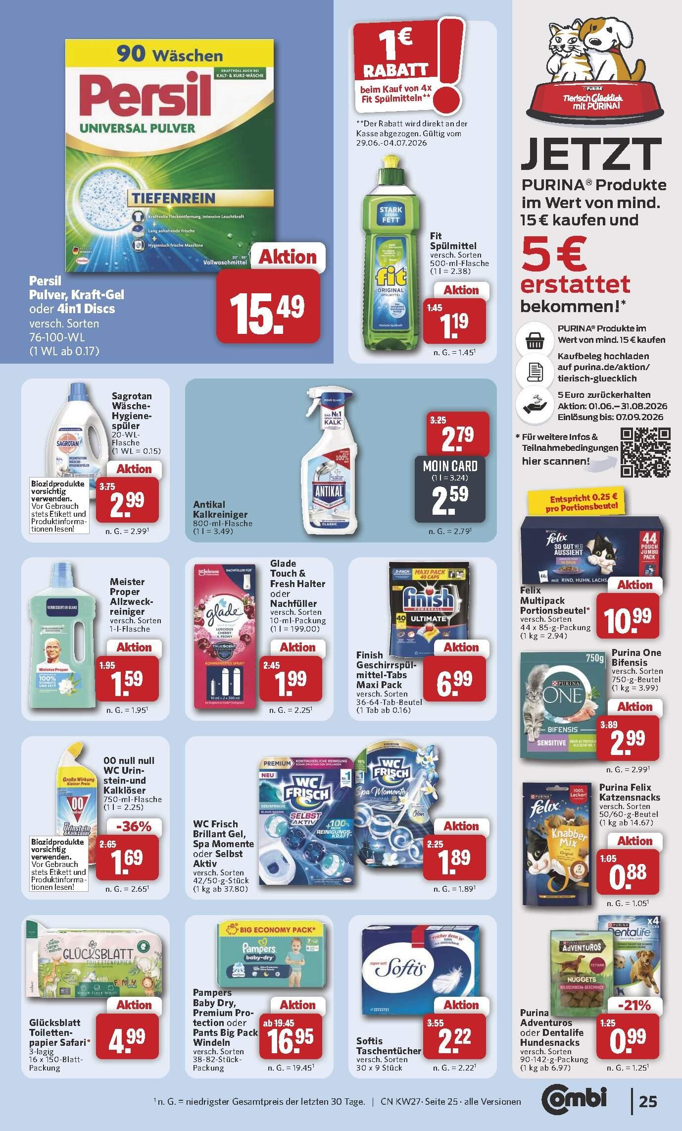 Combi Aktueller Prospekt ab Montag Seite 25