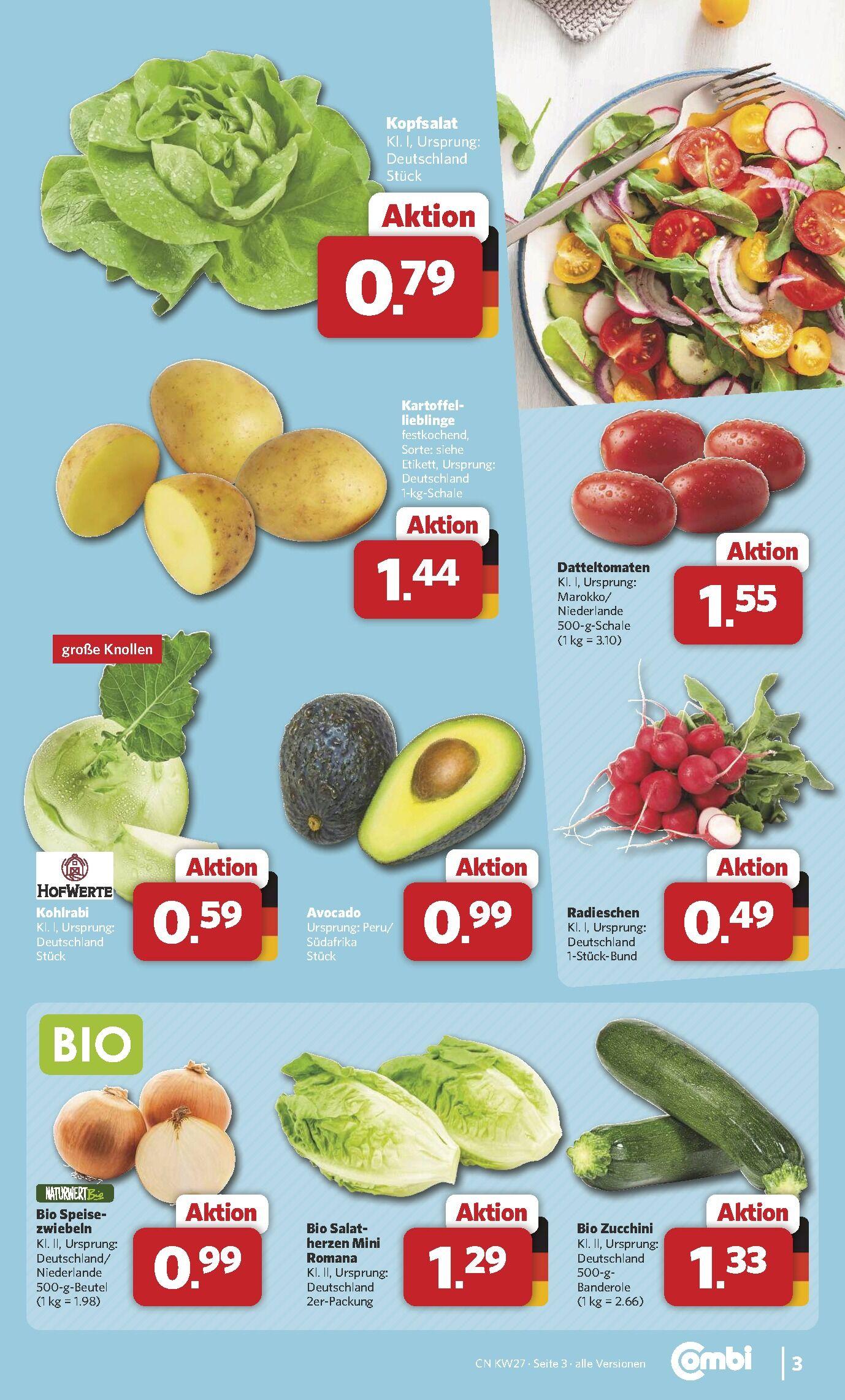 Combi Aktueller Prospekt ab Montag Seite 3