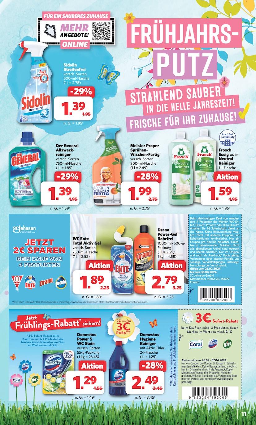 Combi Aktueller Prospekt ab Montag Seite 11