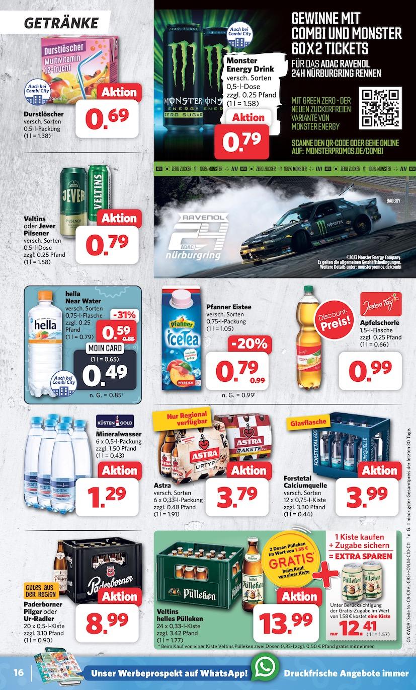 Combi Aktueller Prospekt ab Montag Seite 16