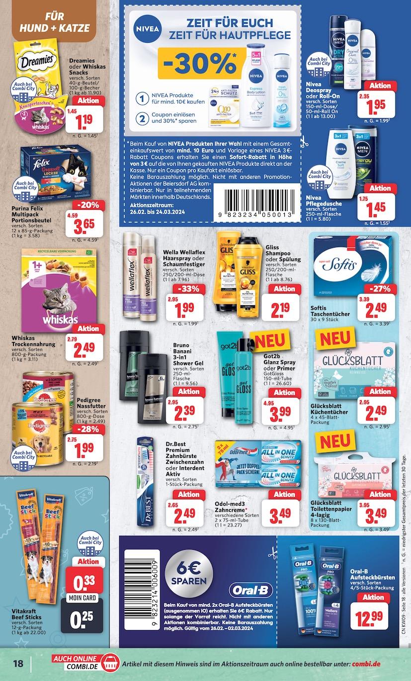 Combi Aktueller Prospekt ab Montag Seite 18