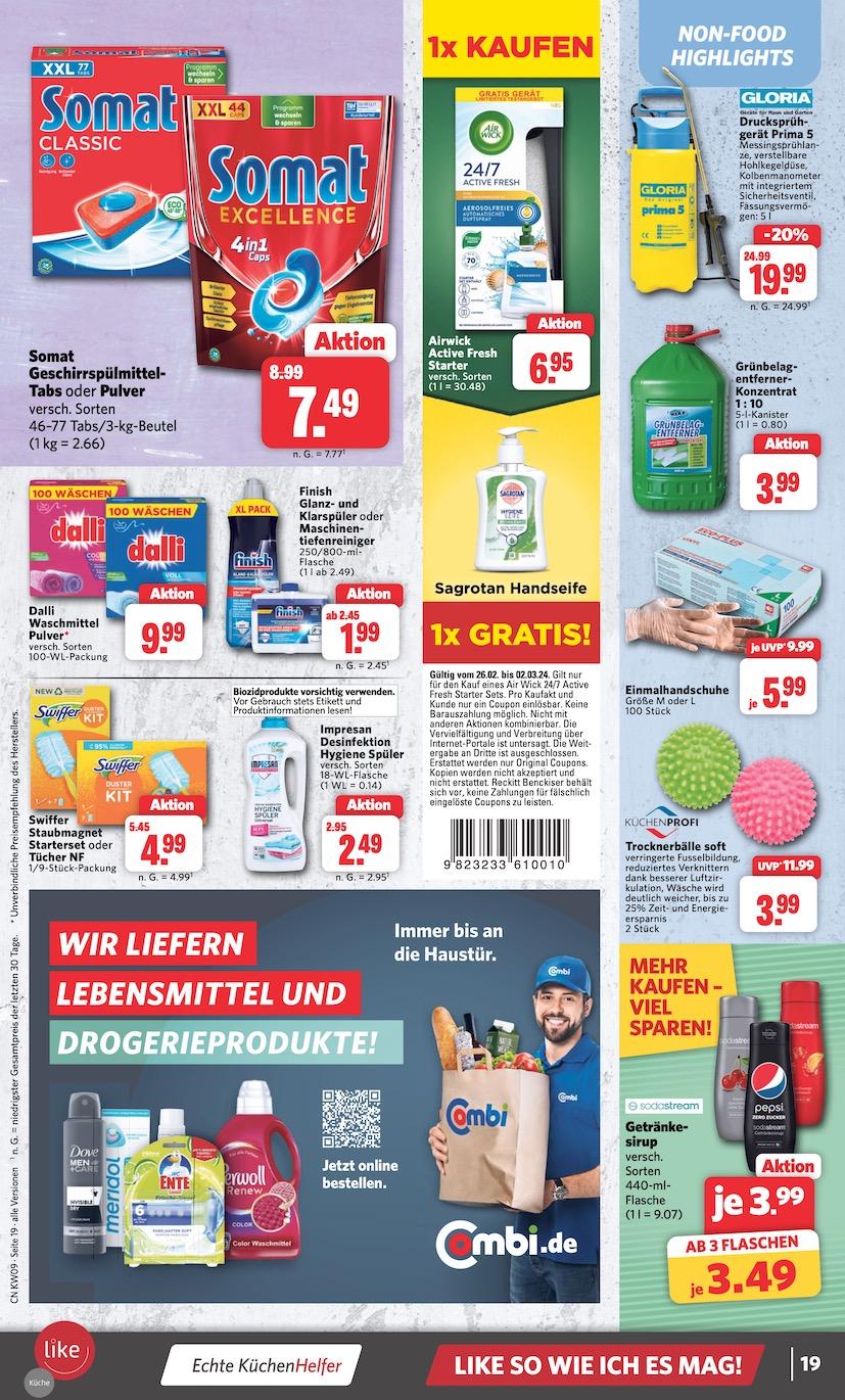 Combi Aktueller Prospekt ab Montag Seite 19