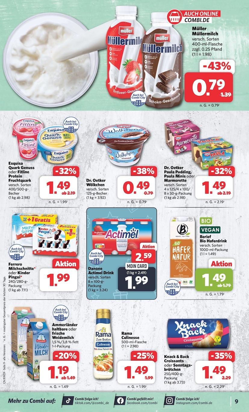 Combi Aktueller Prospekt ab Montag Seite 9