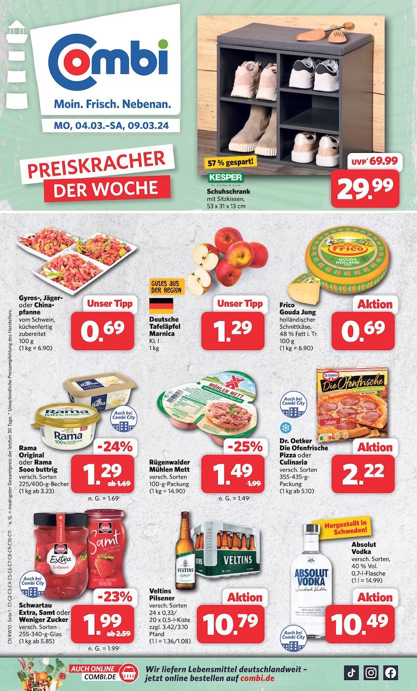 Combi Aktueller Prospekt ab Montag Seite 1