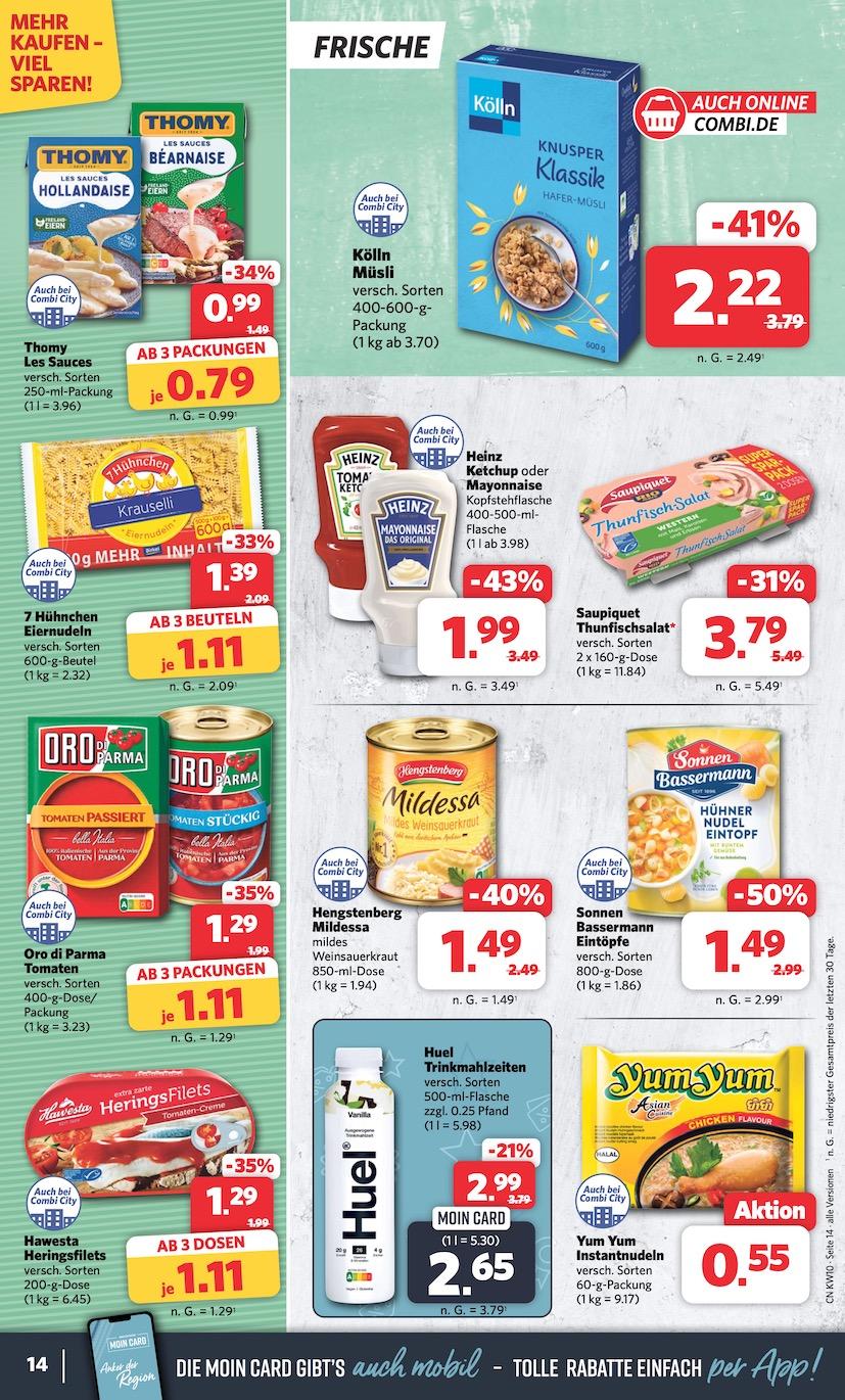 Combi Aktueller Prospekt ab Montag Seite 14