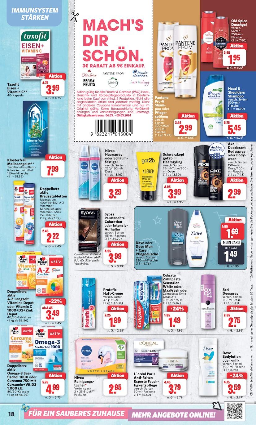 Combi Aktueller Prospekt ab Montag Seite 18