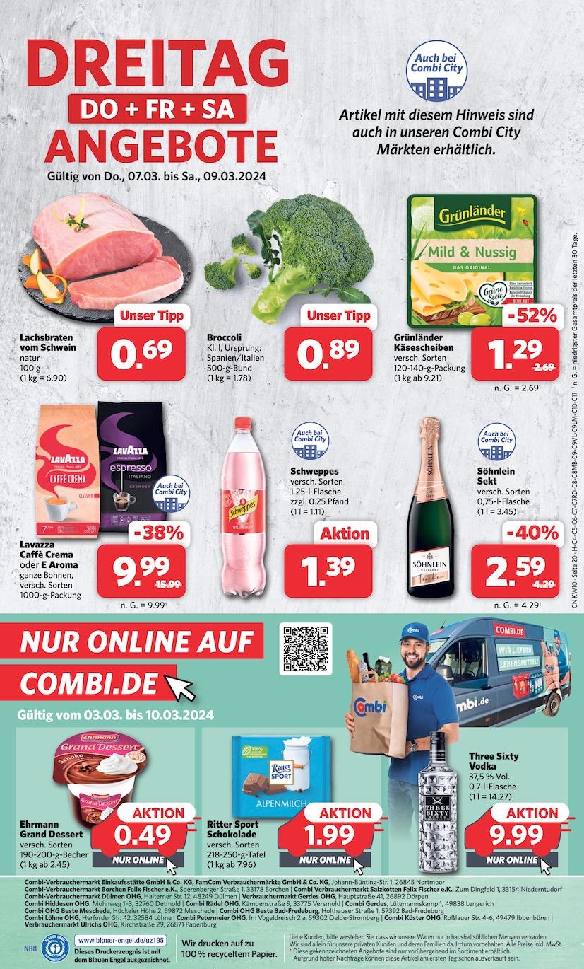 Combi Aktueller Prospekt ab Montag Seite 20