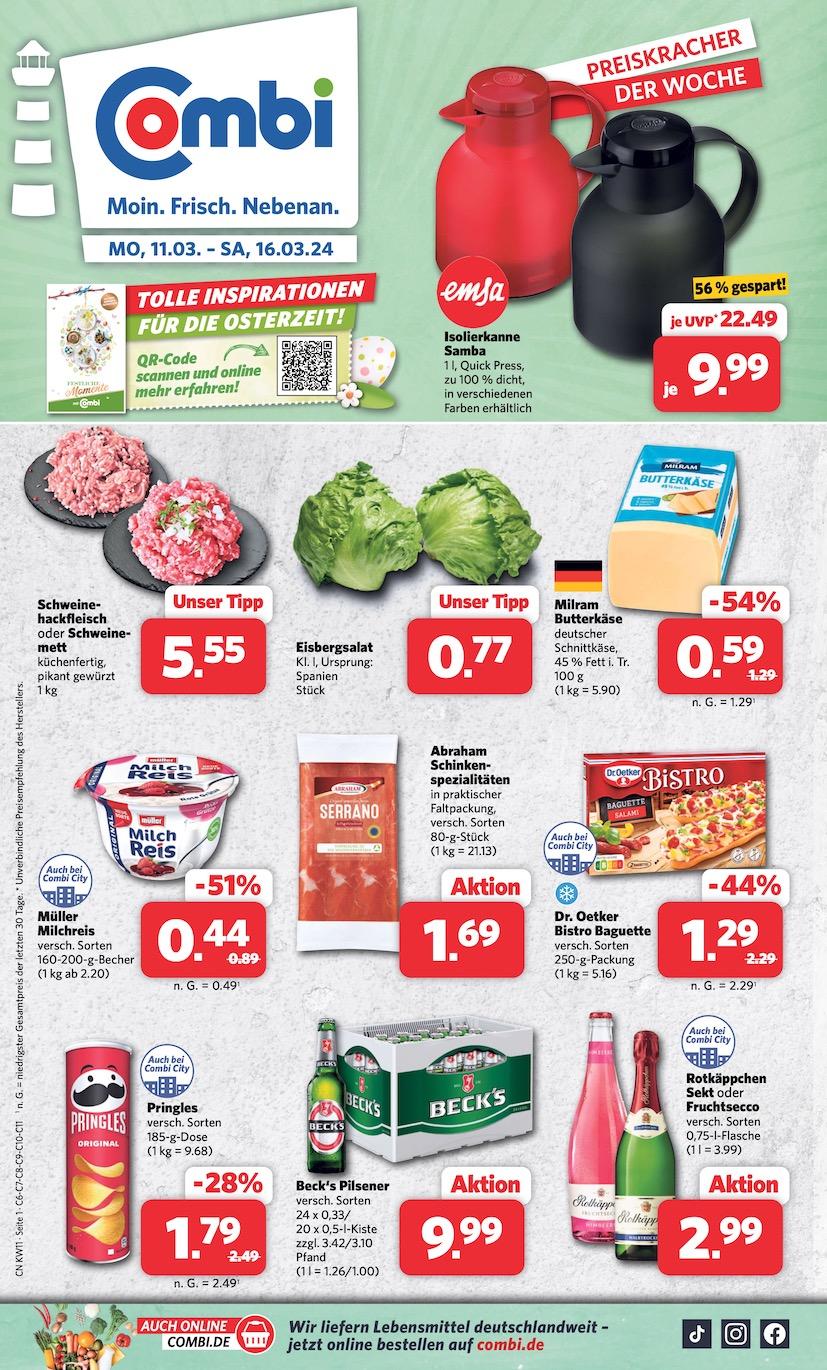 Combi Aktueller Prospekt ab Montag Seite 1