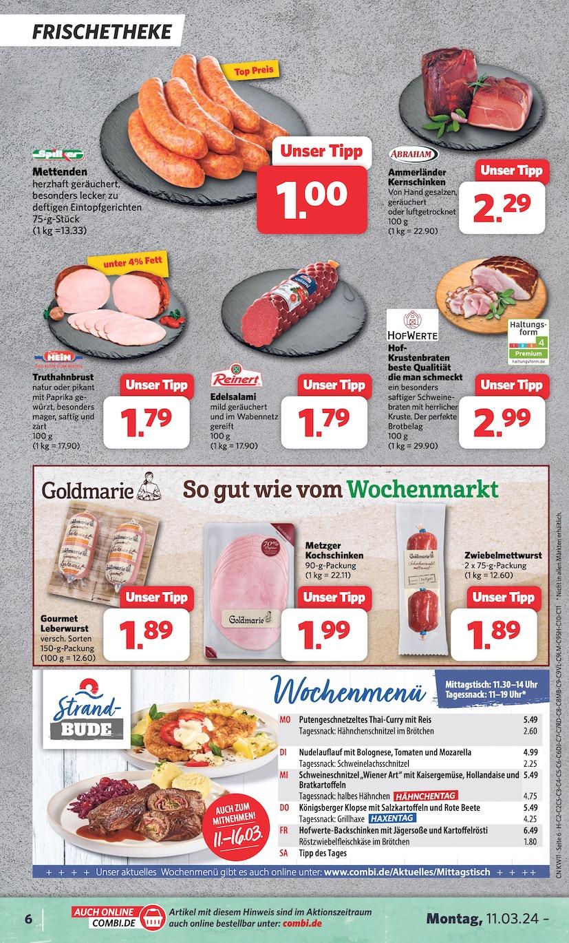 Combi Aktueller Prospekt ab Montag Seite 6