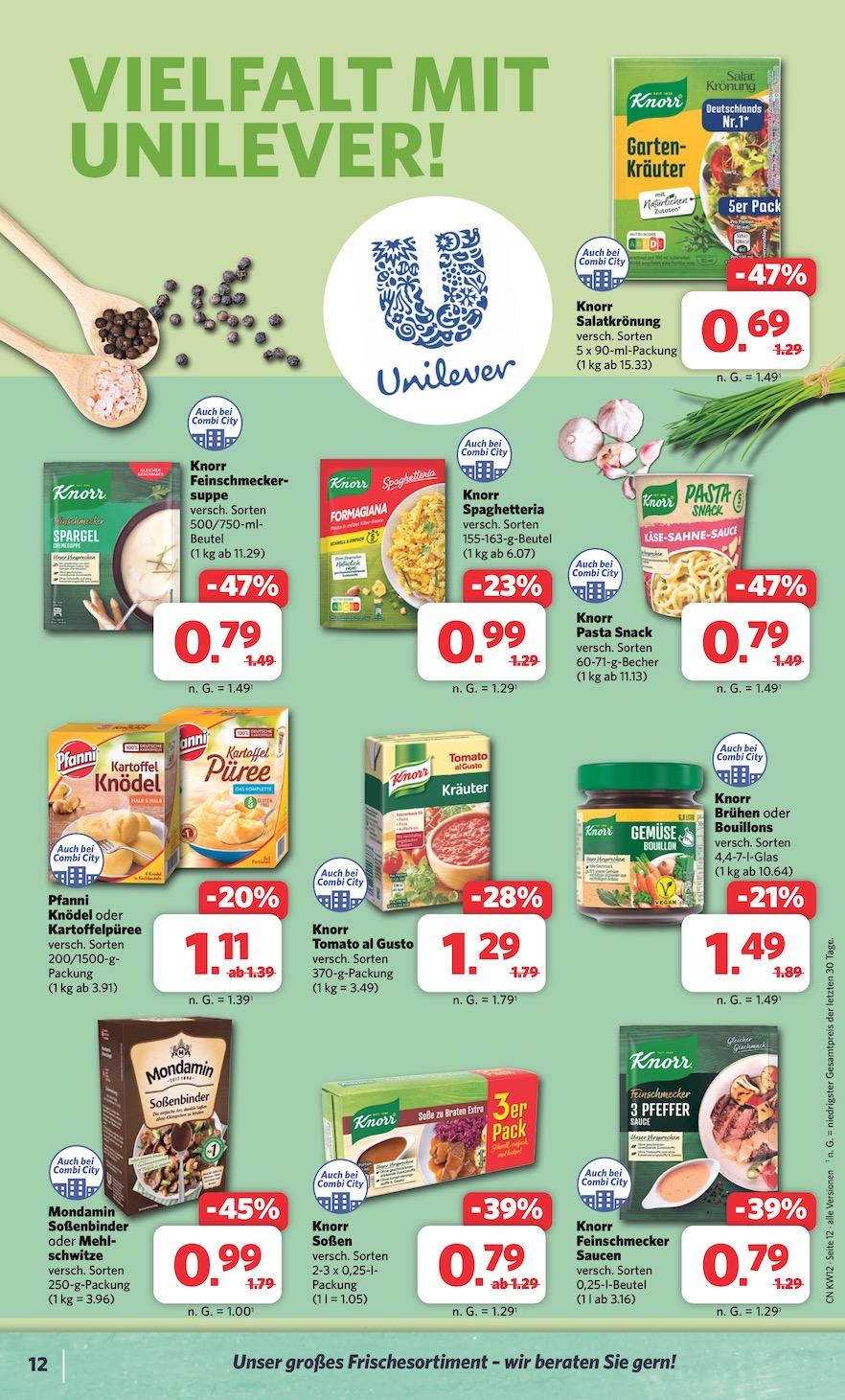 Combi Aktueller Prospekt ab Montag Seite 12