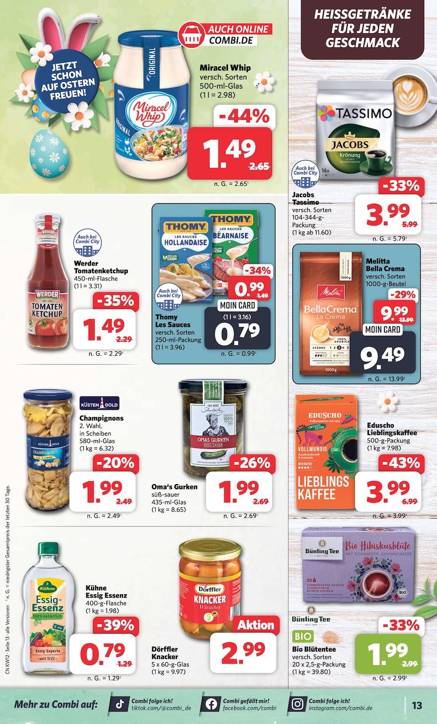 Combi Aktueller Prospekt ab Montag Seite 13
