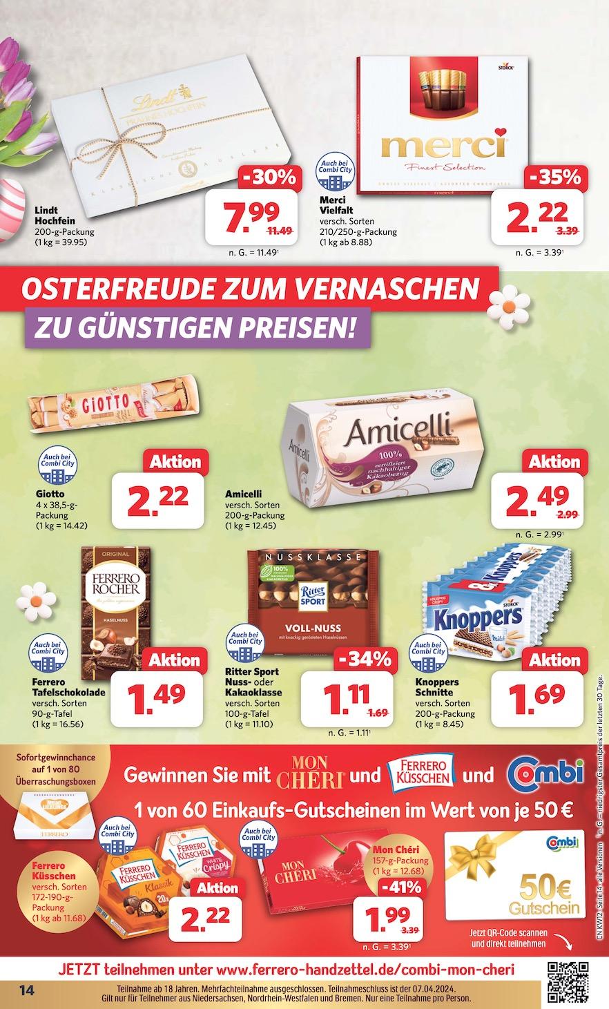 Combi Aktueller Prospekt ab Montag Seite 14