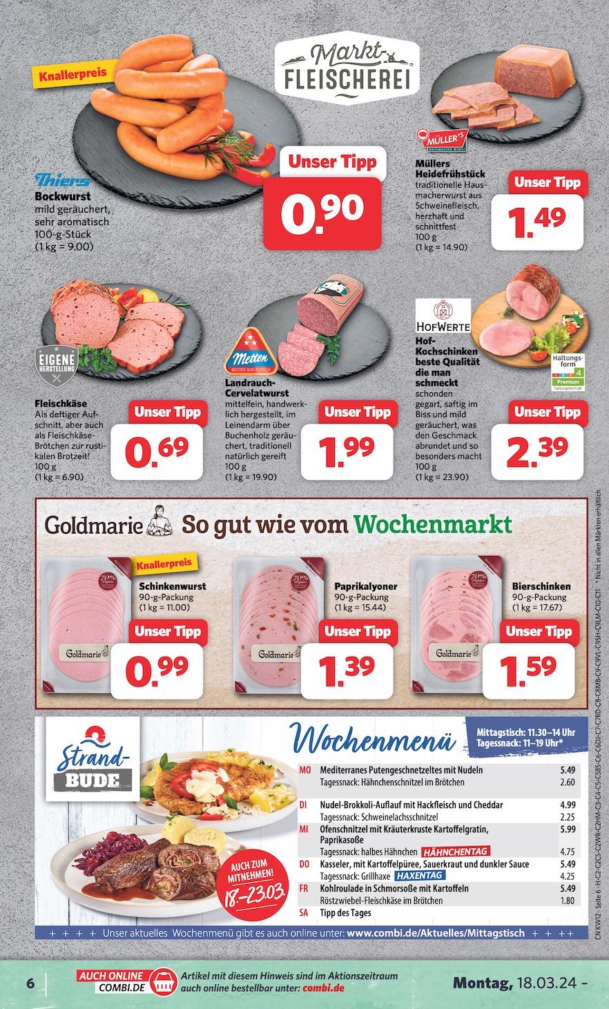 Combi Aktueller Prospekt ab Montag Seite 6