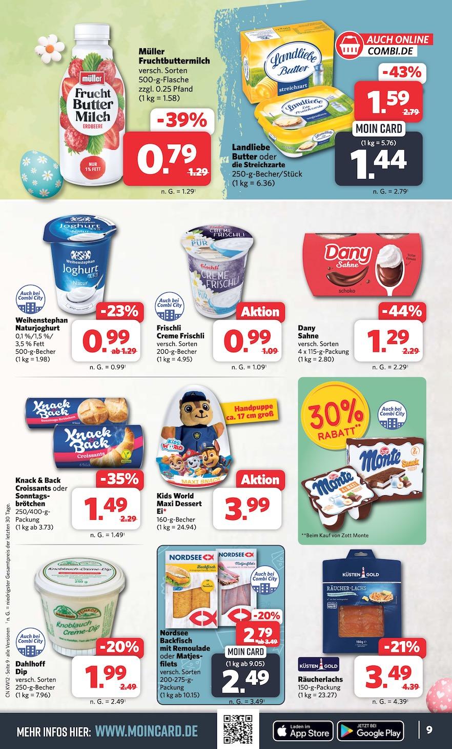 Combi Aktueller Prospekt ab Montag Seite 9