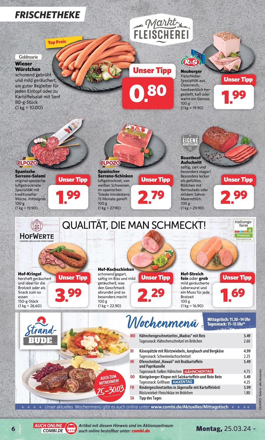 Combi Aktueller Prospekt ab Montag Seite 6