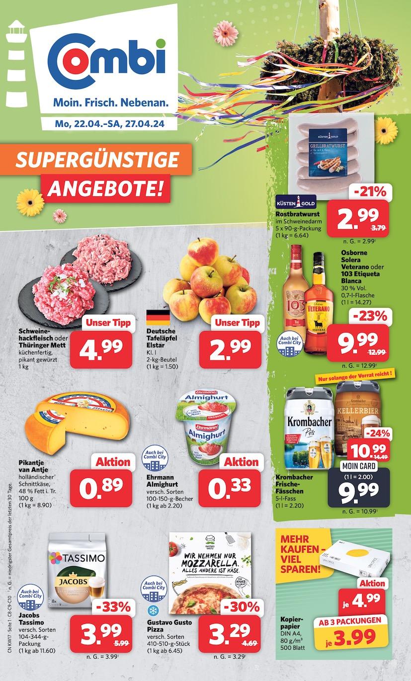 Combi Aktueller Prospekt ab Montag Seite 1