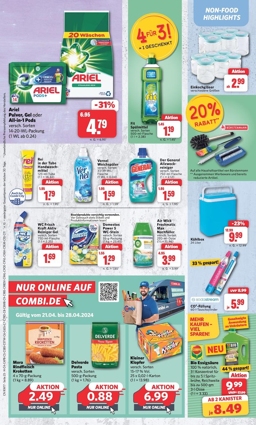 Combi Aktueller Prospekt ab Montag Seite 23