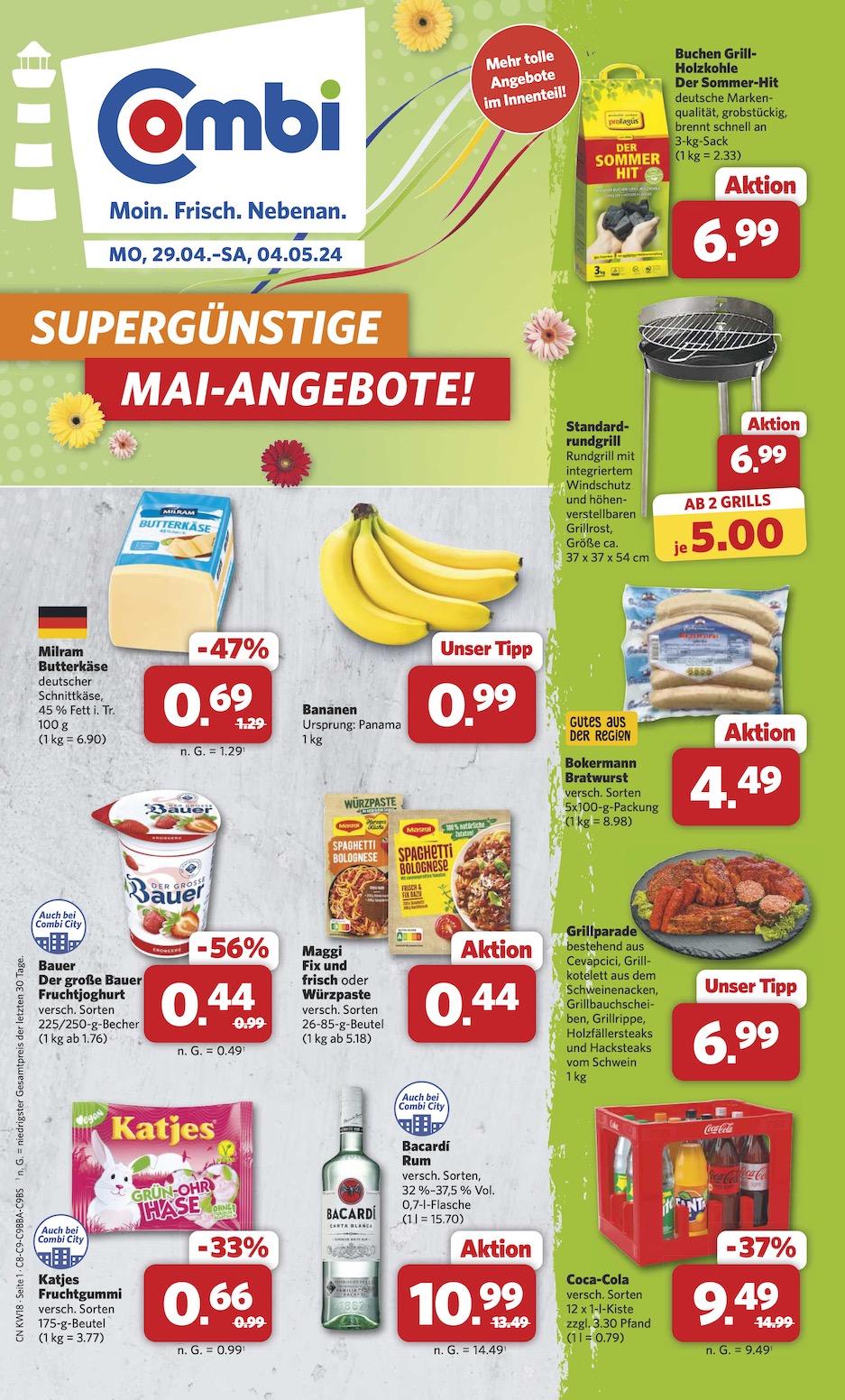 Combi Aktueller Prospekt ab Montag Seite 1