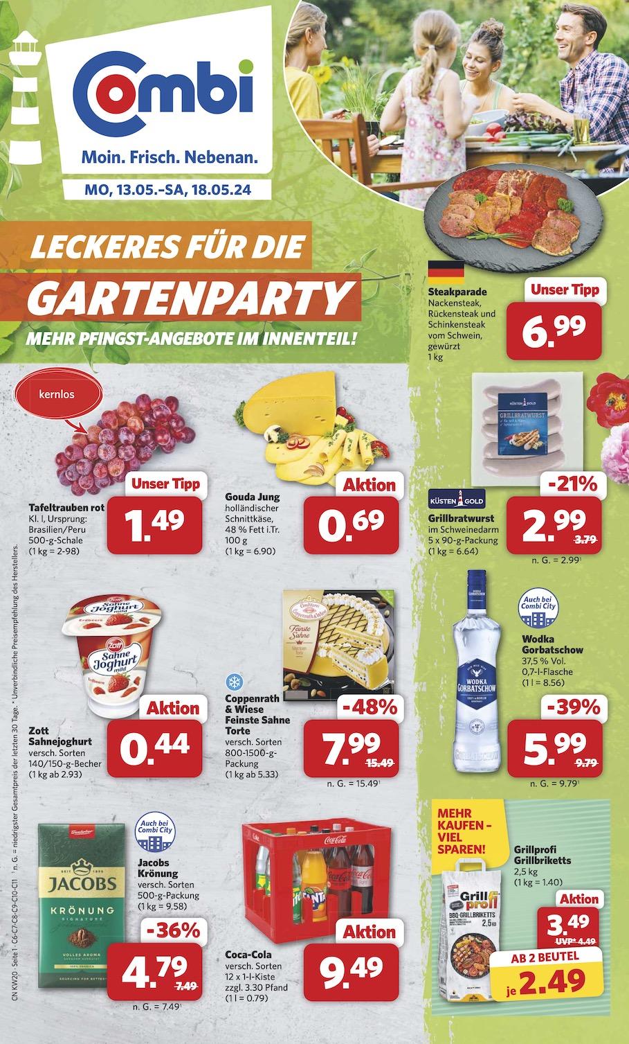 Combi Aktueller Prospekt ab Montag Seite 1