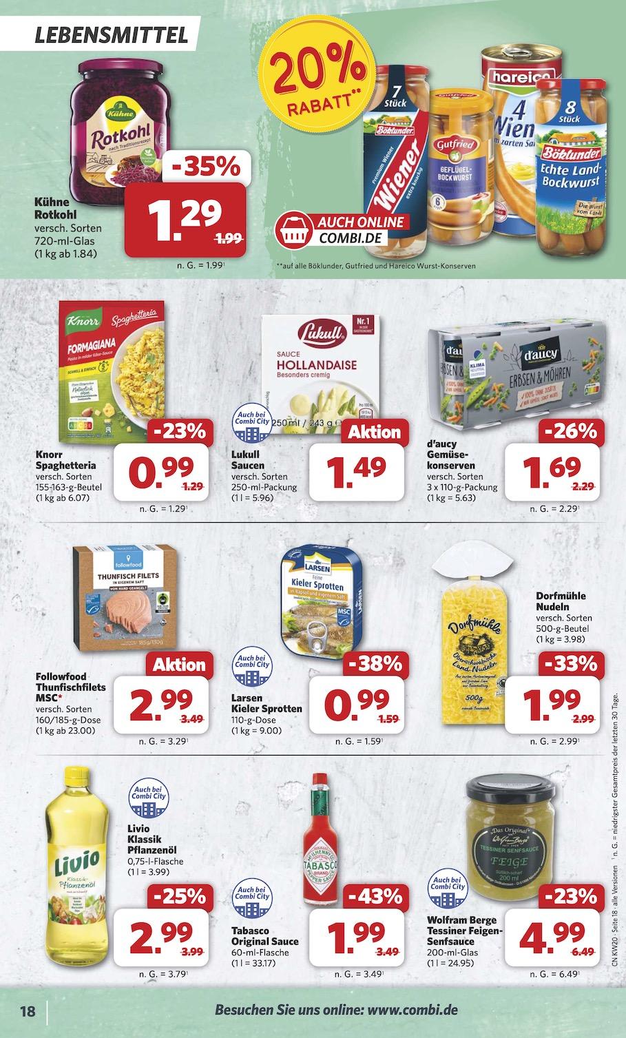 Combi Aktueller Prospekt ab Montag Seite 18