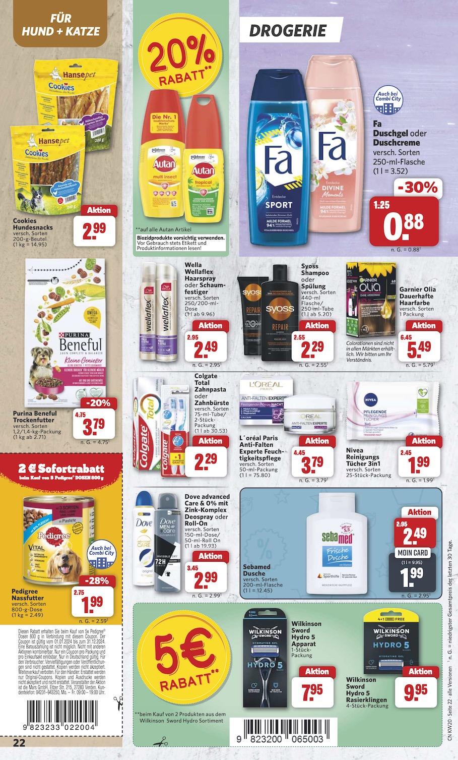 Combi Aktueller Prospekt ab Montag Seite 22