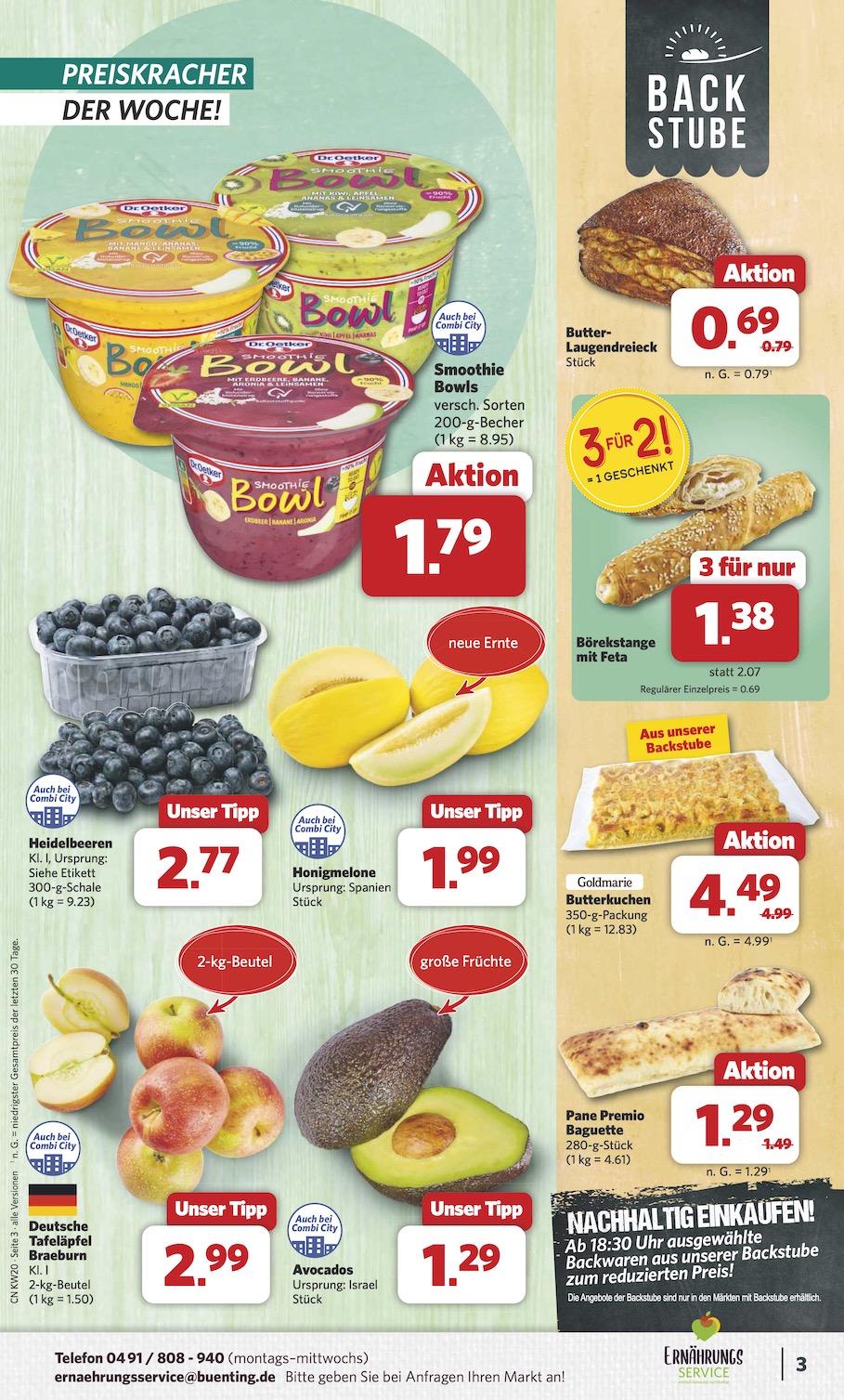 Combi Aktueller Prospekt ab Montag Seite 3
