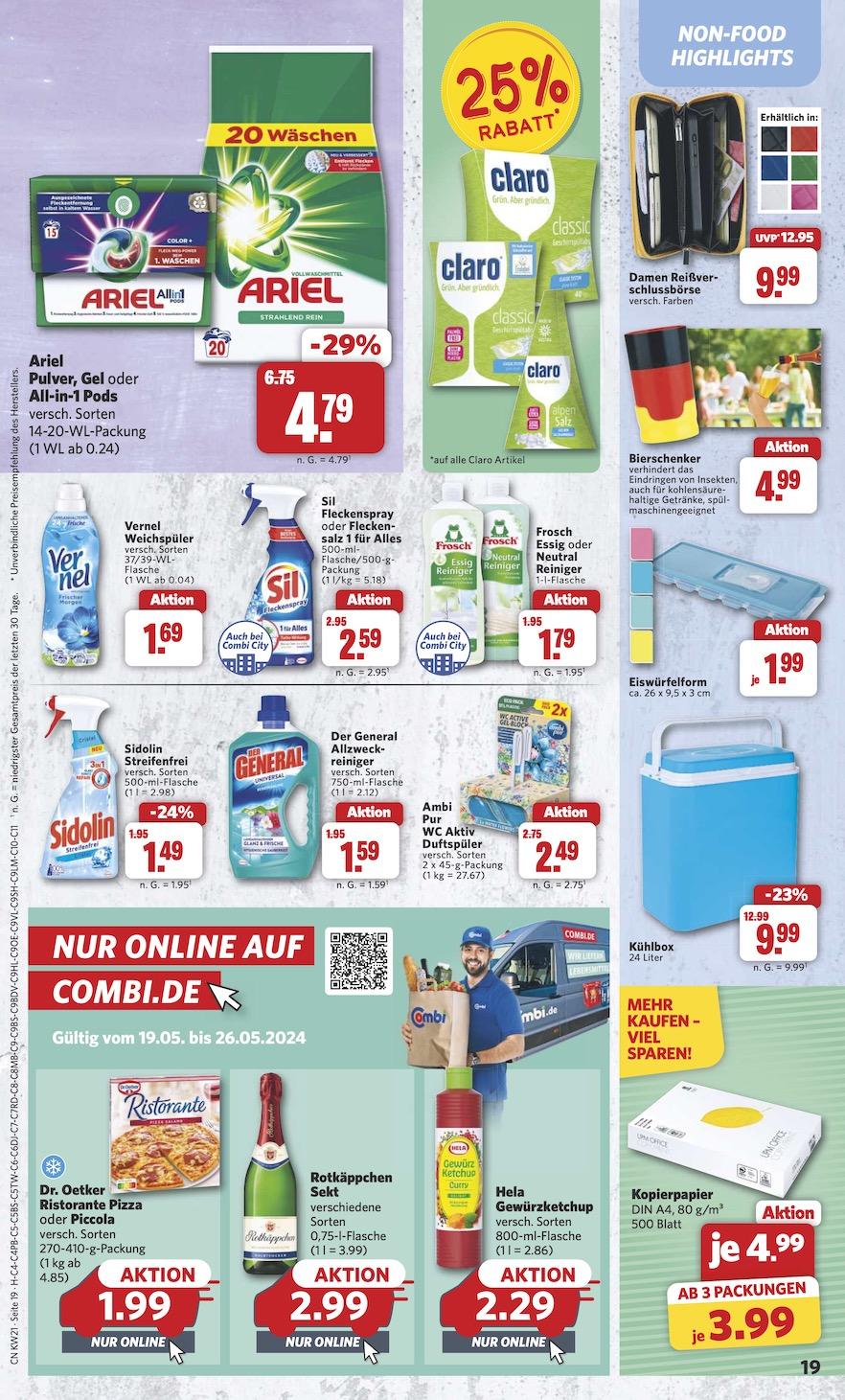 Combi Aktueller Prospekt ab Dienstag Seite 19