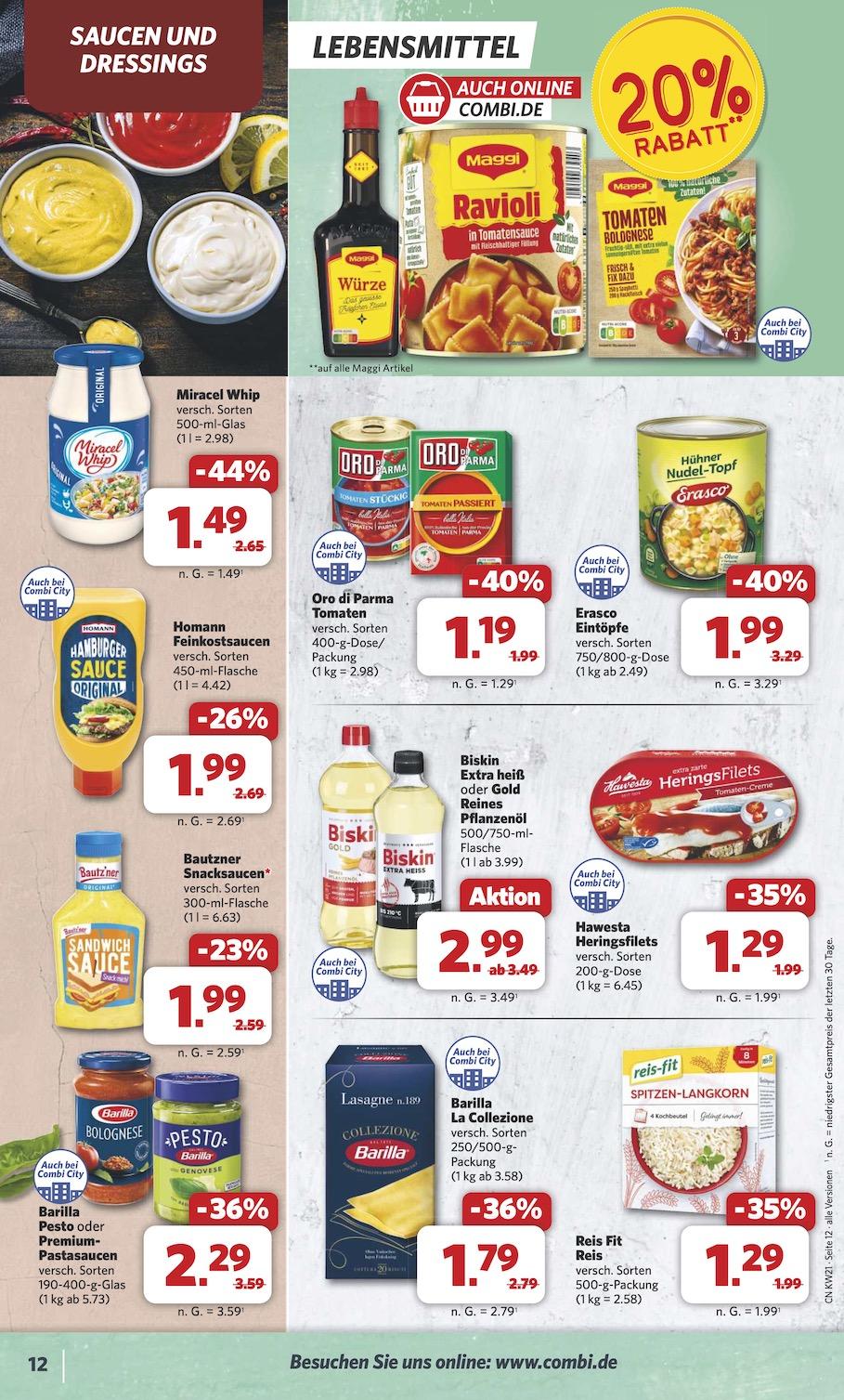Combi Aktueller Prospekt ab Montag Seite 12