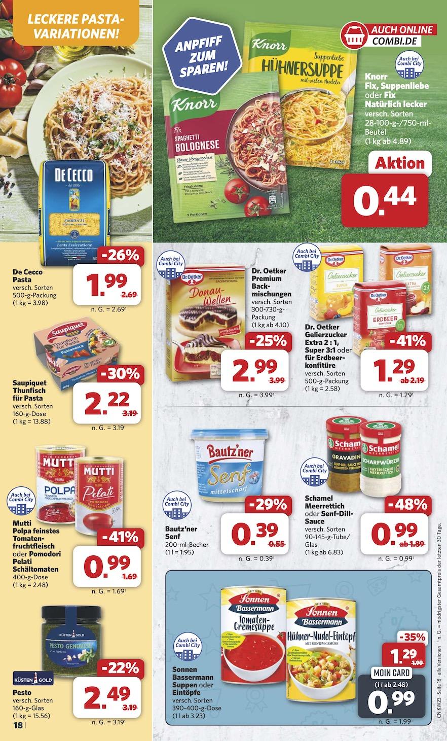 Combi Aktueller Prospekt ab Montag Seite 18