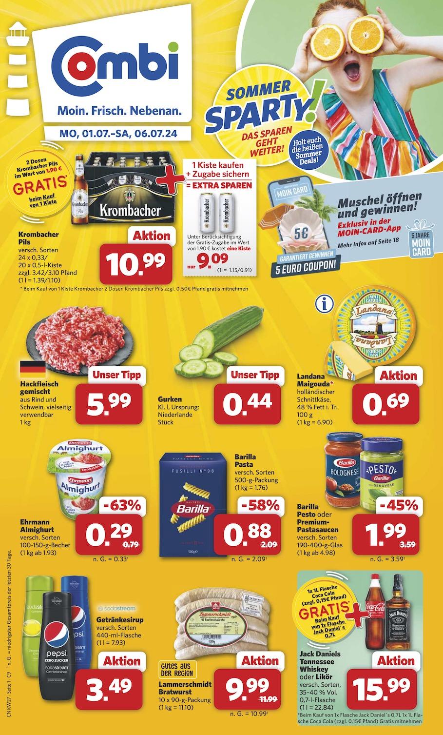 Combi Aktueller Prospekt ab Montag Seite 1