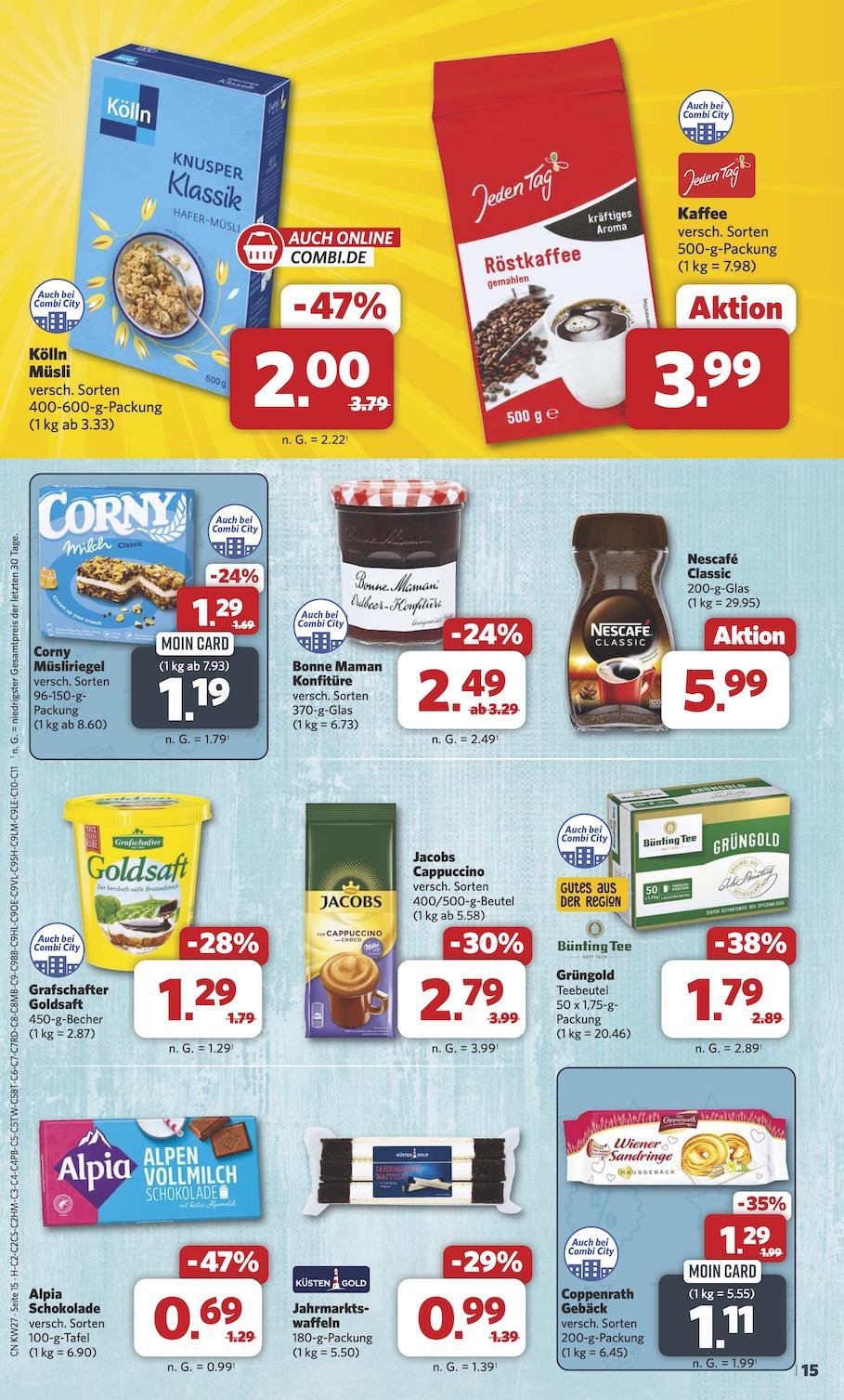Combi Aktueller Prospekt ab Montag Seite 15