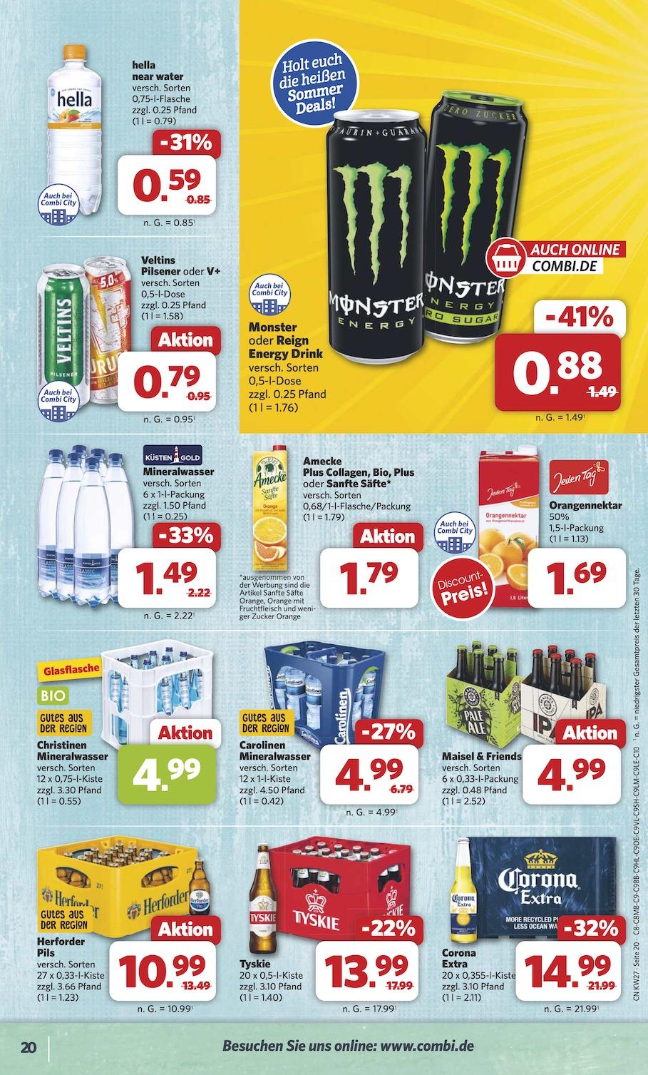 Combi Aktueller Prospekt ab Montag Seite 20