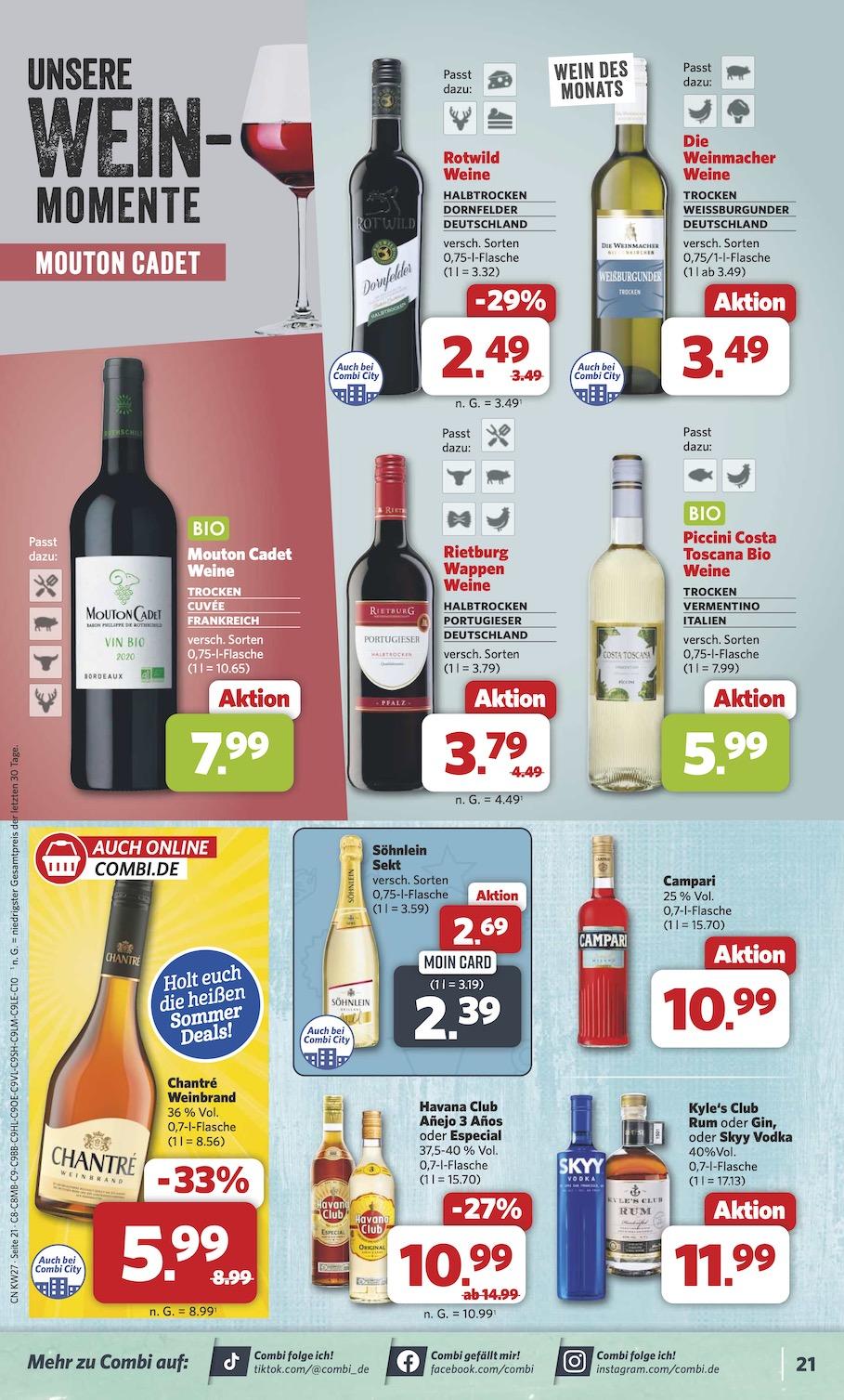 Combi Aktueller Prospekt ab Montag Seite 21