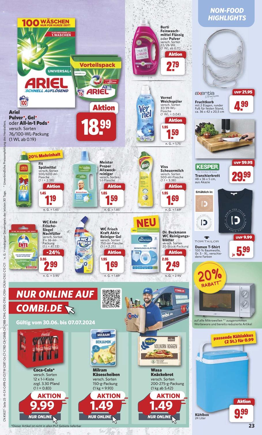 Combi Aktueller Prospekt ab Montag Seite 23