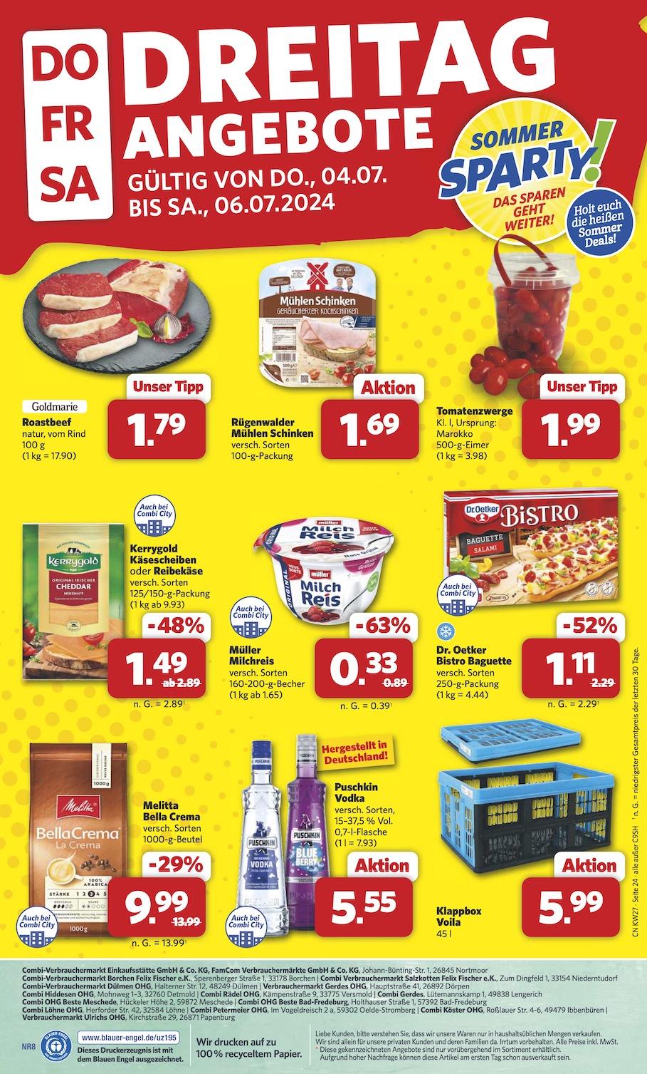 Combi Aktueller Prospekt ab Montag Seite 24