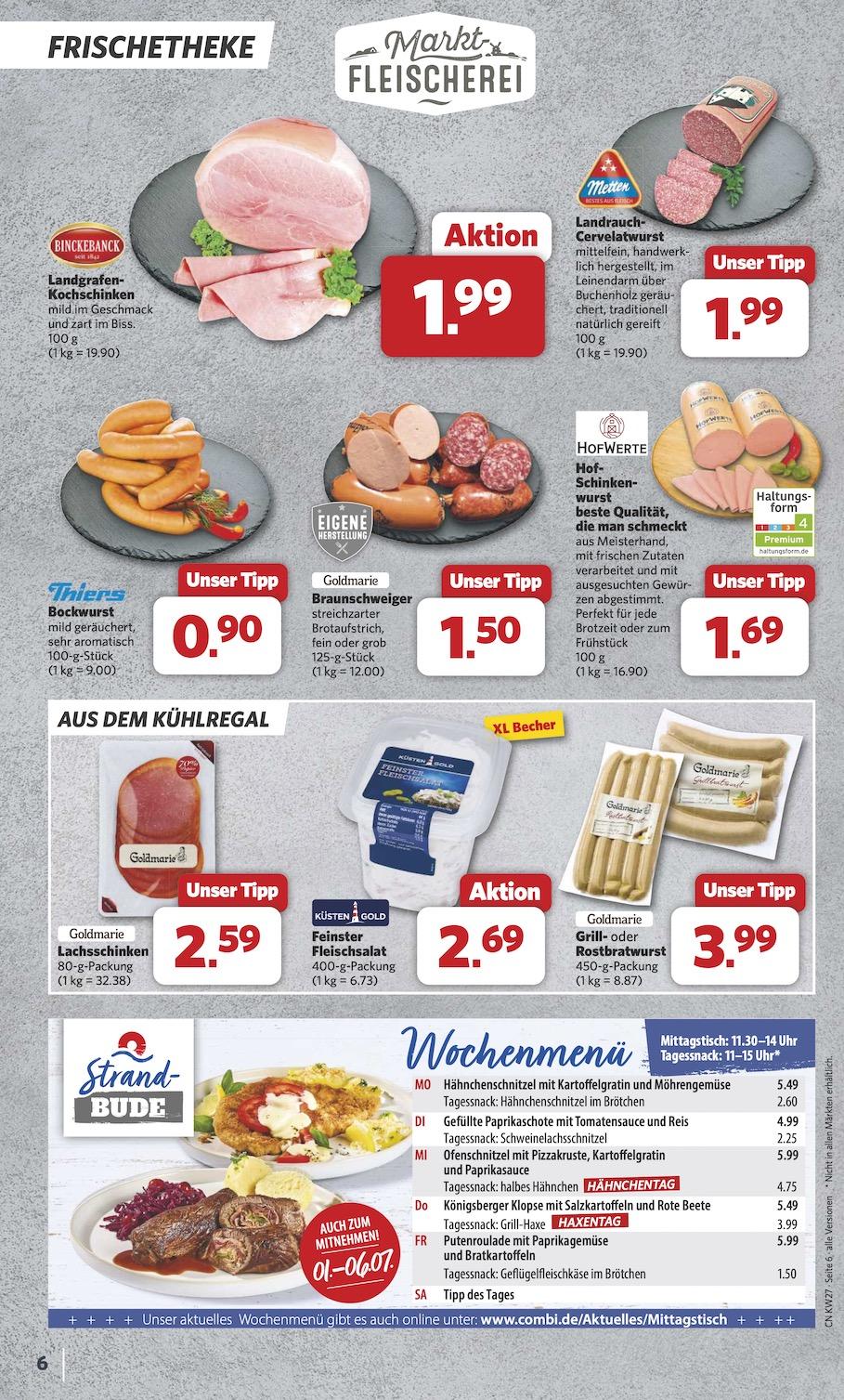 Combi Aktueller Prospekt ab Montag Seite 6