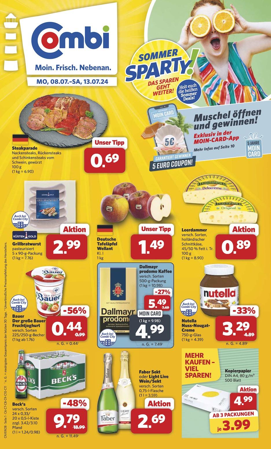 Combi Aktueller Prospekt ab Montag Seite 1