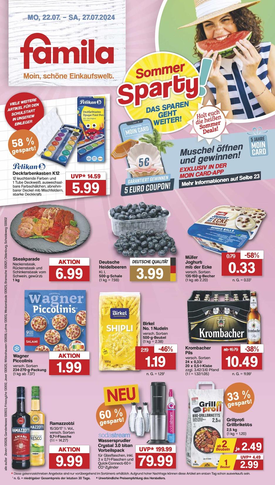 Famila Aktueller Prospekt ab Montag Seite 1