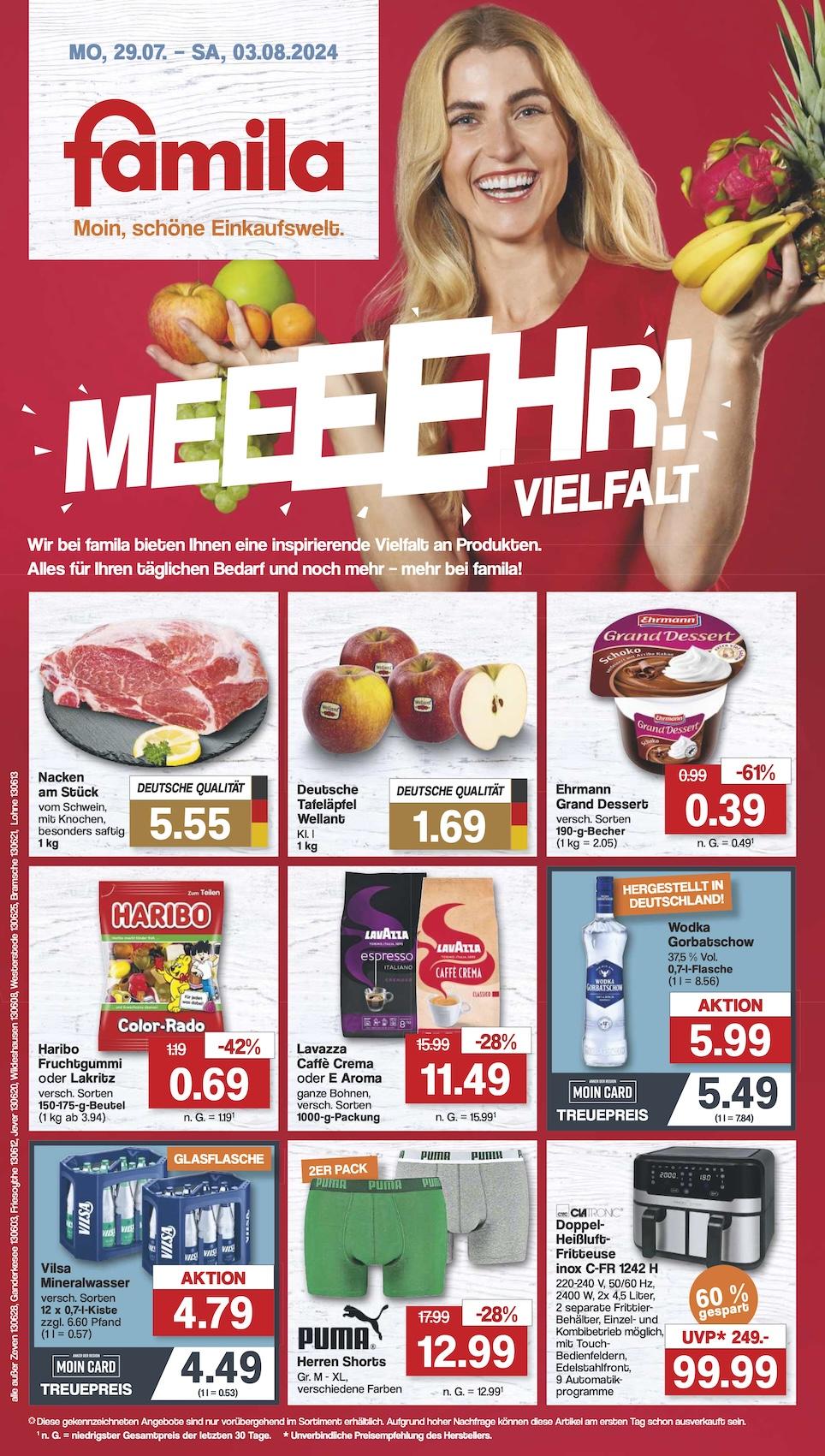 Famila Aktueller Prospekt ab Montag Seite 1