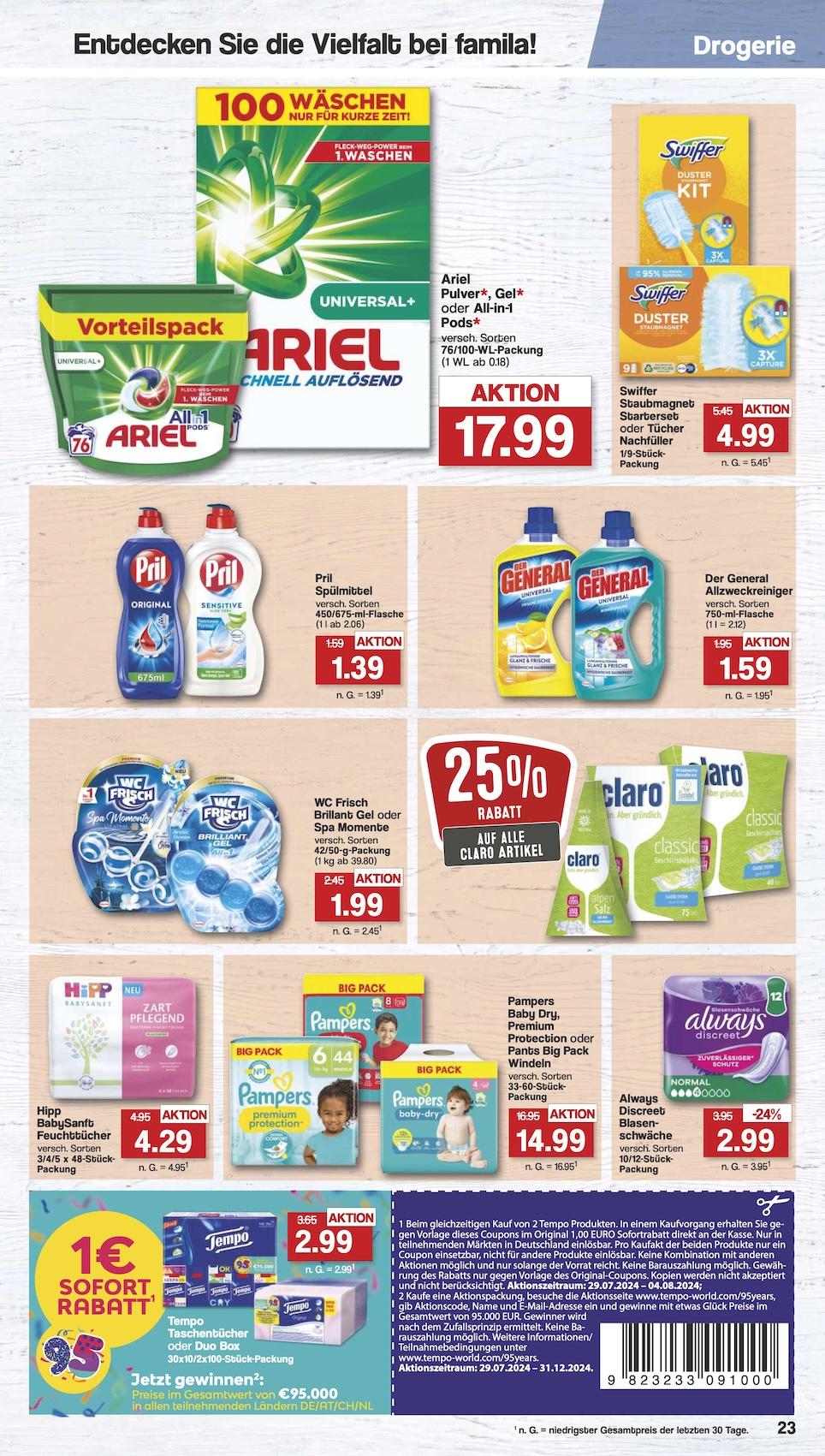 Famila Aktueller Prospekt ab Montag Seite 24