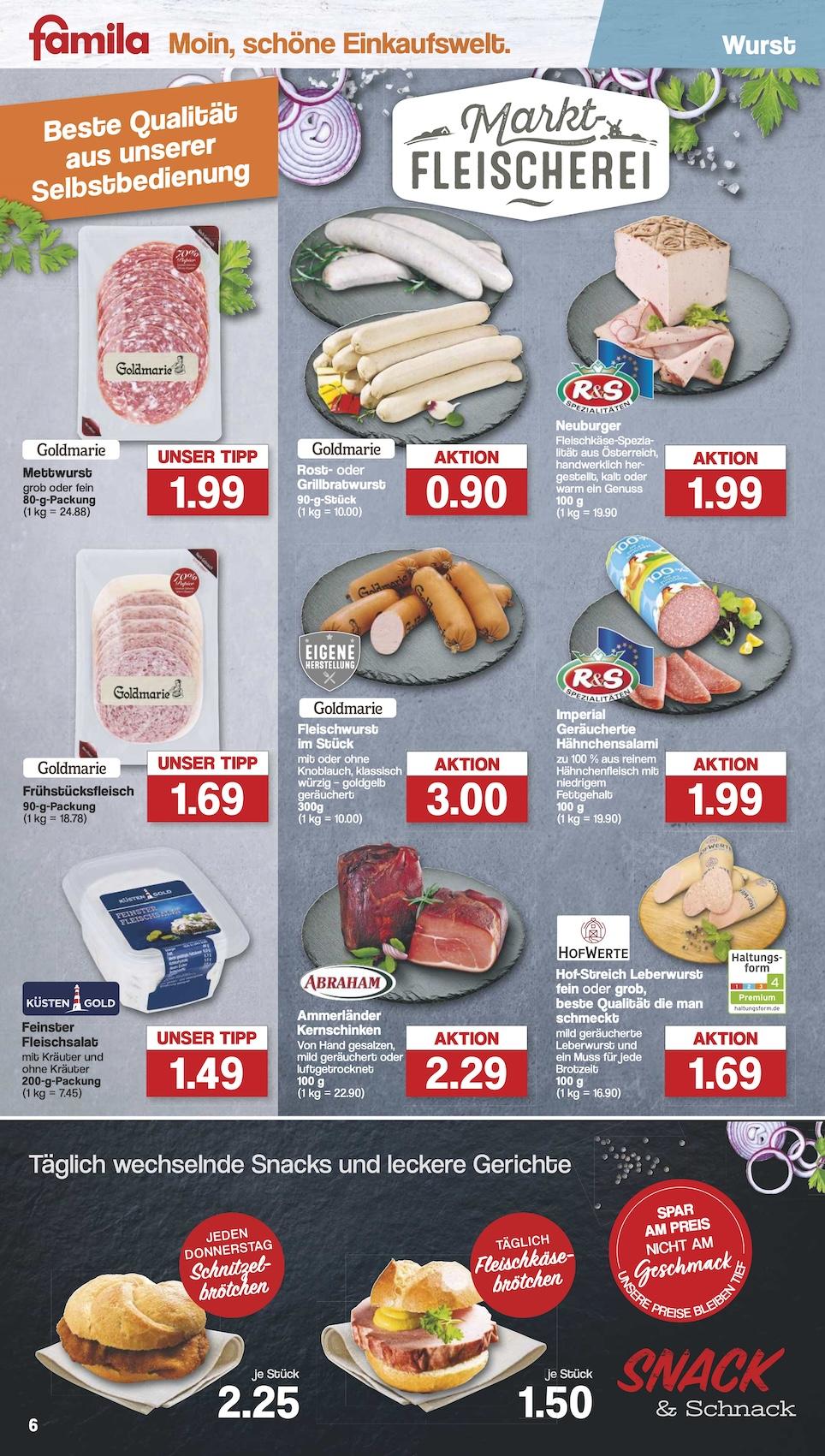 Famila Aktueller Prospekt ab Montag Seite 6