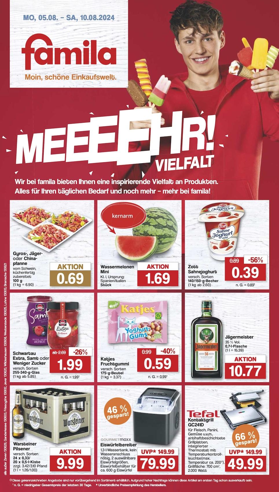 Famila Aktueller Prospekt ab Montag Seite 1