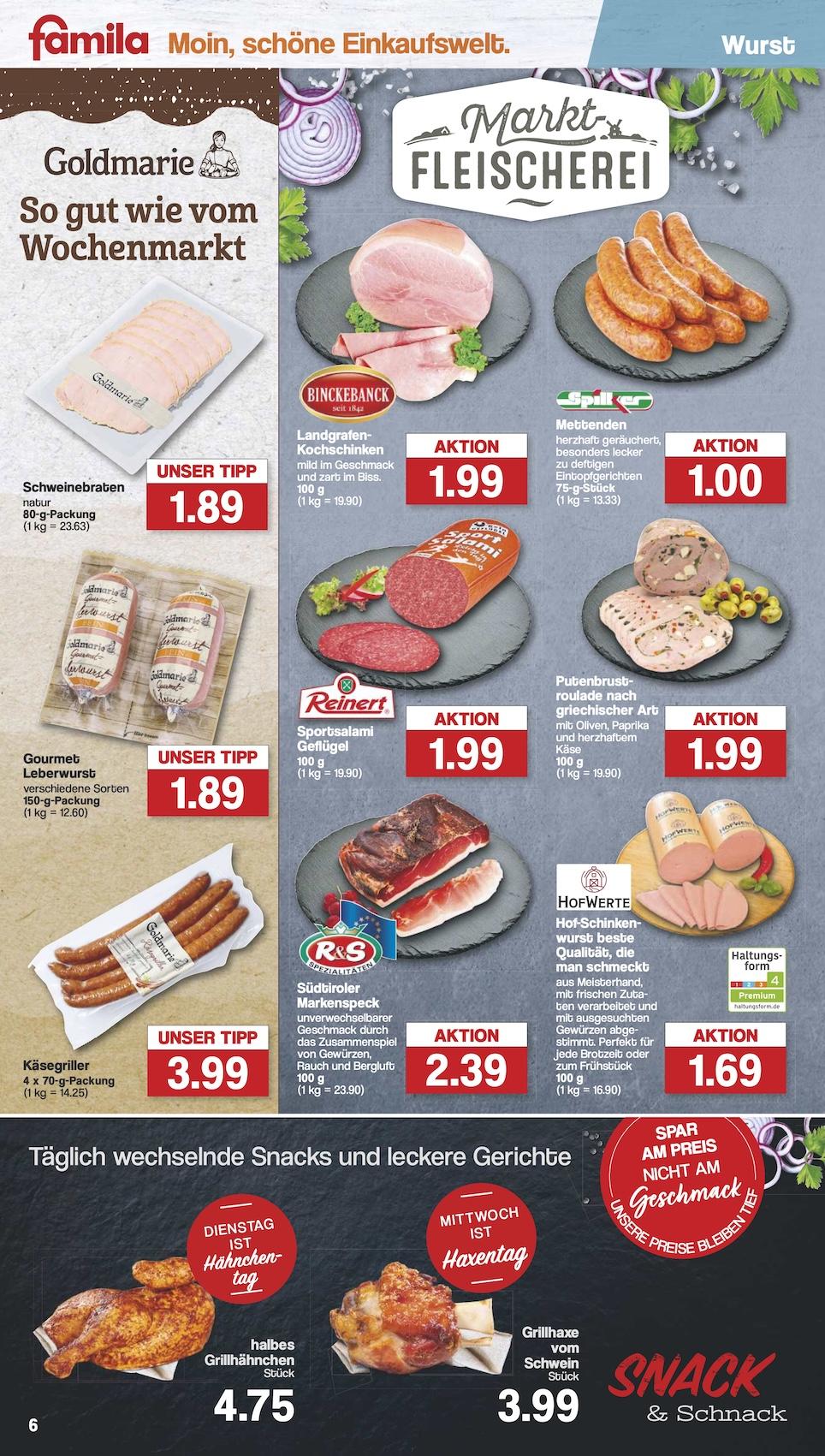Famila Aktueller Prospekt ab Montag Seite 6