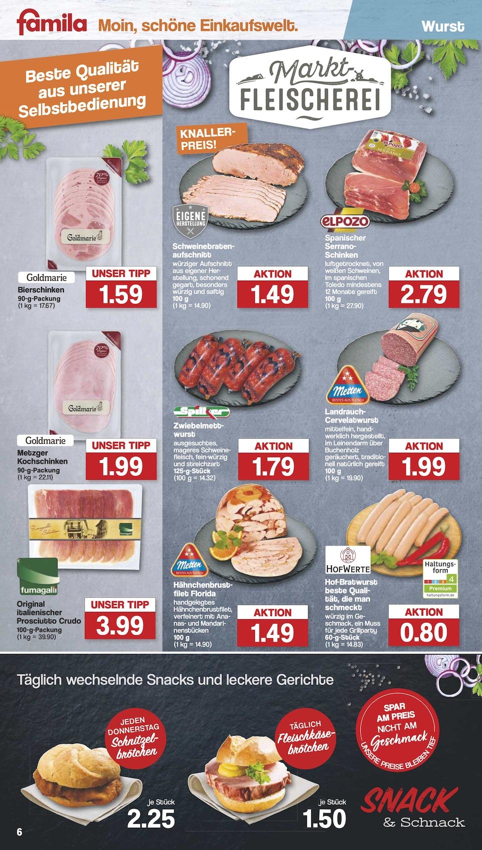 Famila Aktueller Prospekt ab Montag Seite 6