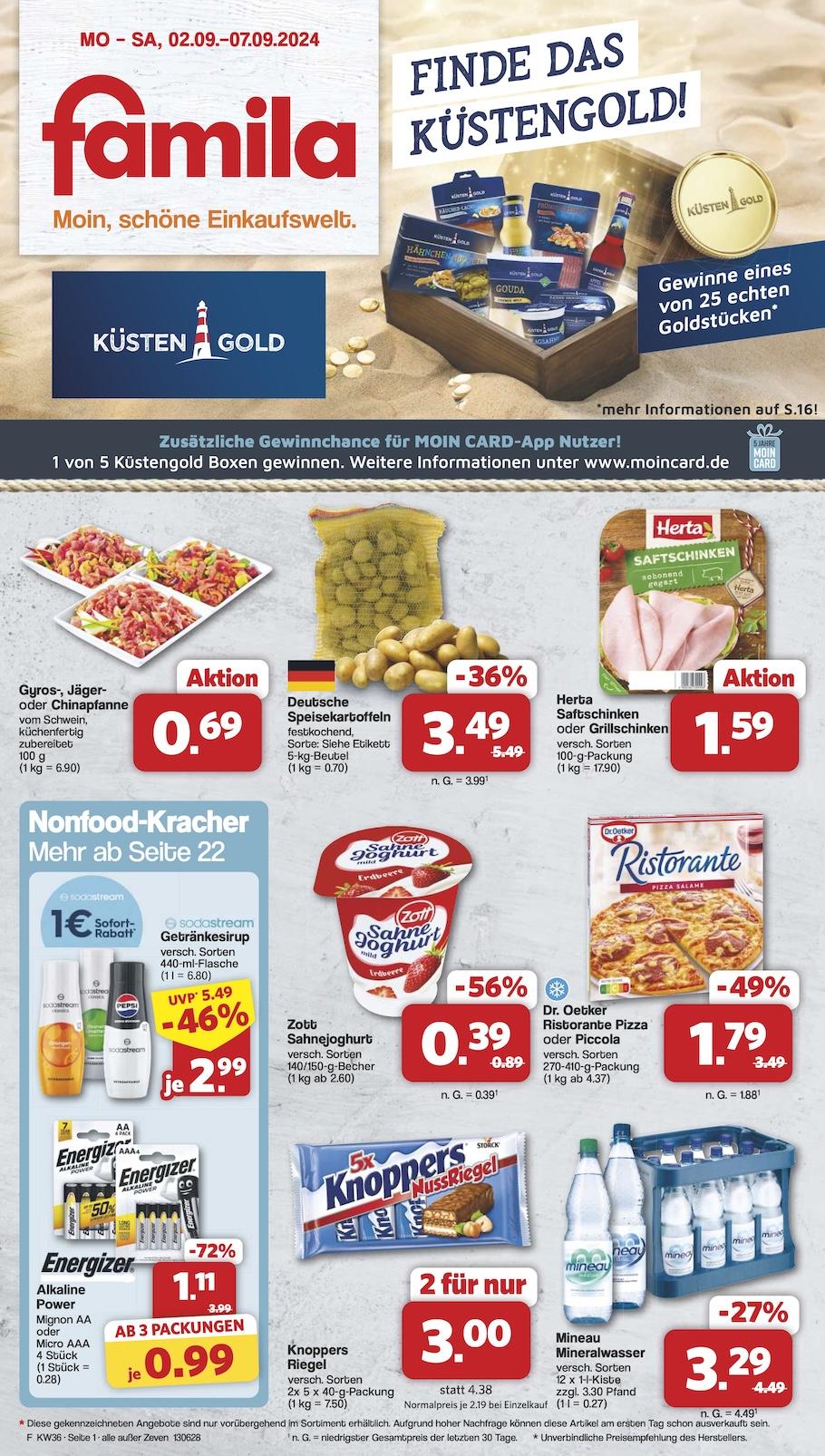 Famila Aktueller Prospekt ab Montag Seite 1
